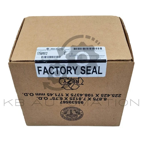 Fonte de alimentação ControlLogix 1756-PB72, entrada de 18-32 V CC, saída de 10 A a 5 V