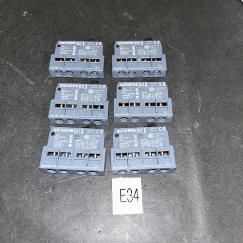 (6) SIEMENS 3RV2901-1E Transverse Auxiliary Switch NNBFast Shipping! + Warranty