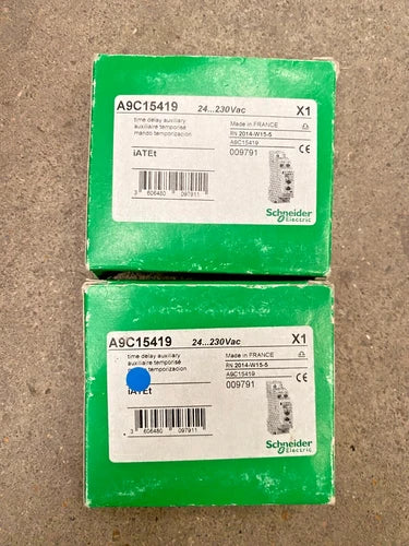 1 peça x NOVO SCHNEIDER ELECTRIC A9C15419 AUXILIAR DE RETARDO DE TEMPO IATET