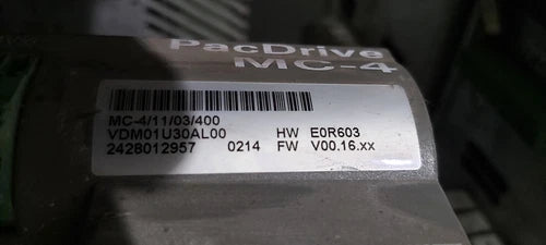 MC-4 MC-4/11/10/400 ELAU SCHNEIDER ELECTRIC PAC DRIVE HW E0R603 SW V00.16.XX
