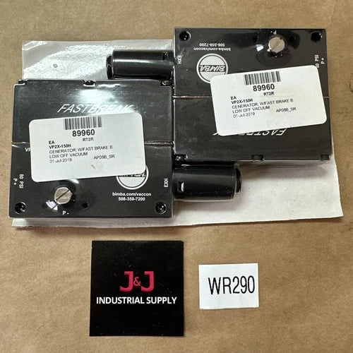 (2) BRAND NEW- Bimba FASTBREAK Generator VP2X-150H W/FASTBREAK Blow Off Vacuum