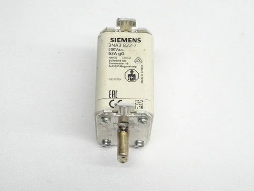 Siemens 3NA3822-7 NH-Sicherungseinsatz 3NA3 822-7