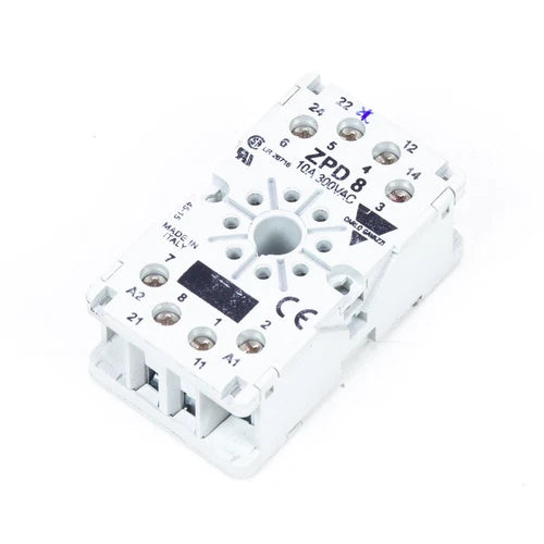 CARLO GAVAZZI ZPD 8, Socket for RCP relays, ZPD8 | ID1100 | PLC2DAY Used in s...