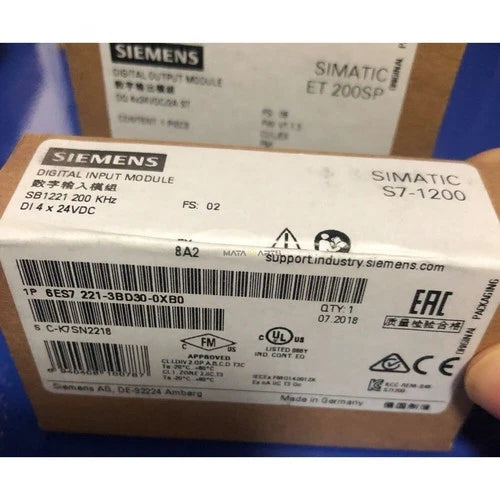 New Siemens 6ES7221-3BD30-0XB0 6ES72213BD300XB0 S7-1200 Digital Input SB 1221