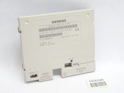 Siemens Backcover R¨¹ckschale Panel OP7-DP 6AV3607-1JC20-0AX0 6AV3 607-1JC20-0AX0