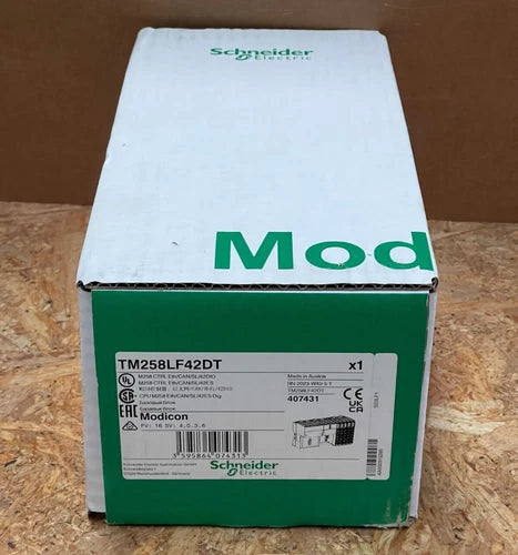 Schneider Electric - TM258LF42DT - Modicon M258 Logic Controller, 42 I/O, 24 VDC
