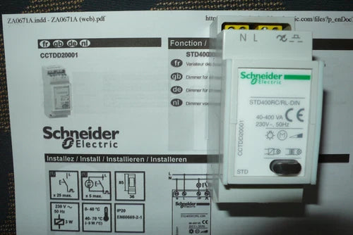 STD400RC/RL-DIN SCHNEIDER ELECTRIC, CCTDD20001 T¨¦l¨¦variateur lampe halog¨¨ne 400W