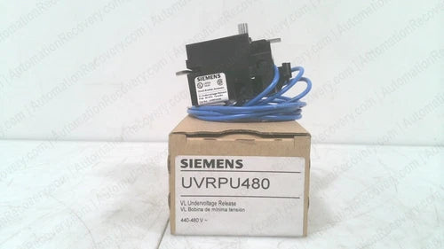 SIEMENS UVRPU480, CIRCUIT BREAKER ACCESSORY 3VL9800-1UK01, NEW #168674