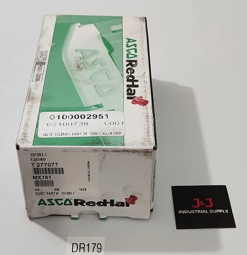 *BRAND NEW* Asco Red Hat 101283-1 Solenoid Valve 3/8" 4W T 277077 + Warranty!