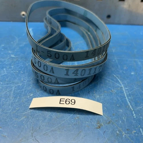 (6) NITTA L-500A Belts Width:10MM Length:395 MM NNB  +Warranty