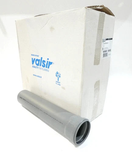 10x Valsir HT Abflussrohr com Steckmuffe e Gummidichtung DN 110 x 500
