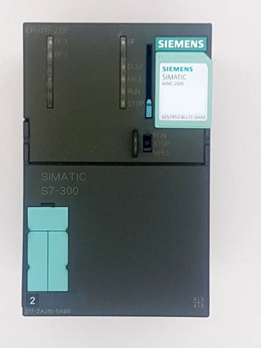 Siemens Simatic S7-300 CPU PLC 317-2DP 6ES7 317-2AJ10-0AB0 WITH MMC 2MB CARD