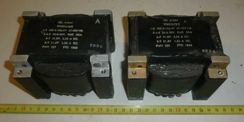 2 St. Trafo Netztrafo 102,5 -126,5 Volt --&gt; 31,5 + 21,5 Volt