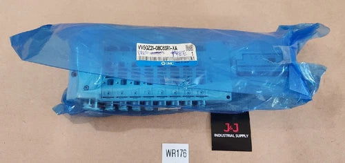 *BRAND NEW* SMC VV5QZ21-08C6SR1-XA Solenoid Manifold Rack + Warranty!