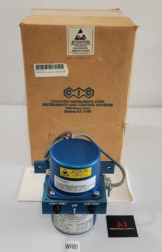 *BRAND NEW* Computer Instruments 5525D-0-10"-H20D-7A Pressure Transmitter 0-10"