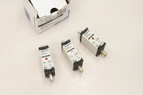 3x EATON HOLECHH 25A 500V 120kA Isodin NH000 NH Sicherung P5GG25 -000 NEU