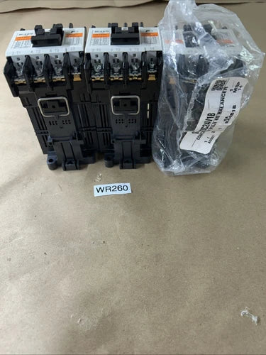 (3) Fuji SC-4-0/G Contactors New No Box  (1 One Missing 2 Screws) + Warranty