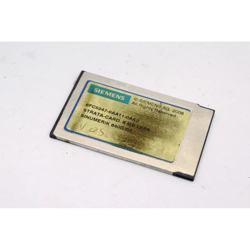 Siemens 6FC5247-0AA11-0AA3 STRATA-CARD 8MB EMPTY (B228)