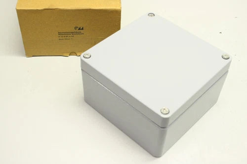 0116109/A 125 110x140mm Schaltergeh?use Geh?use Alu 0116109/A125 OVP