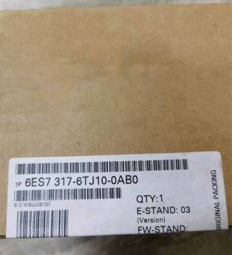 New Siemens 6ES7317-6TJ10-0AB0 6ES7 317-6TJ10-0AB0 SIMATIC S7-300 CPU 317T-2 DP