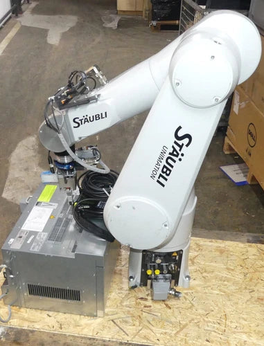 St?ubli TX90L industrial robot + control CS8-TX90 handheld control unit SP1 B.j2018
