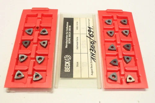 18x Beck bore BB 06 WBB3 P35 indexable inserts for full drill 1N300/691 original packaging