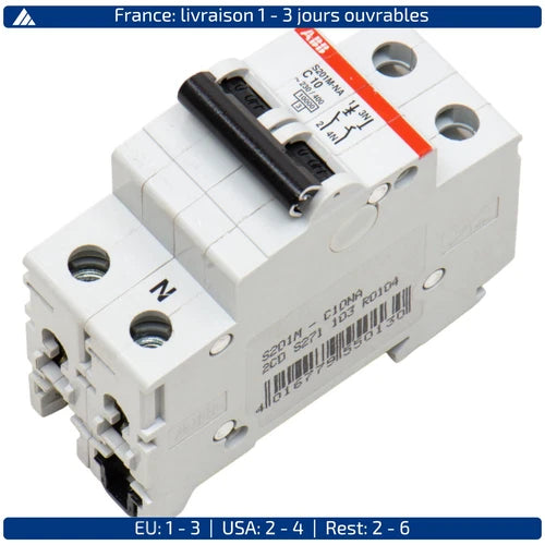 ABB S201M-C10NA 2CDS271103R0104, Disjoncteur miniature, S201M-C10NA ............