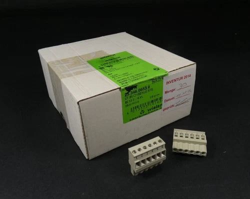 30x Wieland 25.346.0653.0 Leiterplatten-Buchsenleiste 8213 B / 6 VL | 6-polig