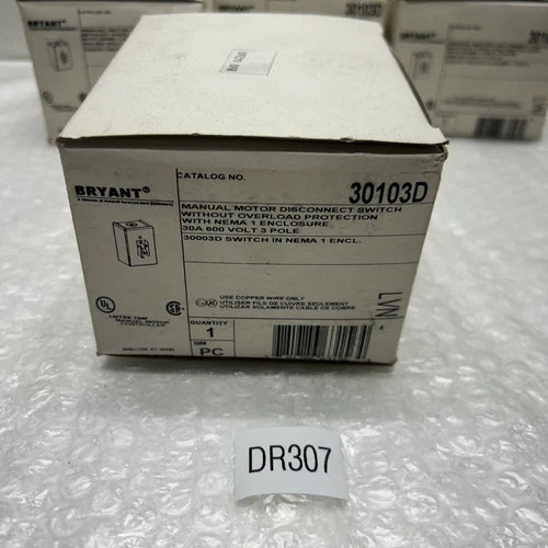 30103D-30A Siemens 3 Pole 30A Disconnect Switch NEW INVENTORY