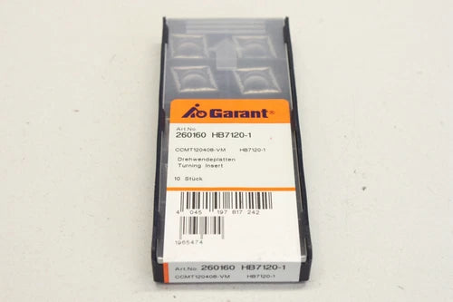 10 个 GARANT 260160 HB7120-1 CCMT120408-​​VM Wendeschneidplatten OVP