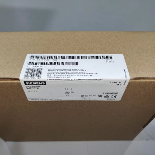 New Siemens 6AV6643-0AA01-1AX0 TP 277 6" Touch Panel 5.7" 6AV6 643-0AA01-1AX0