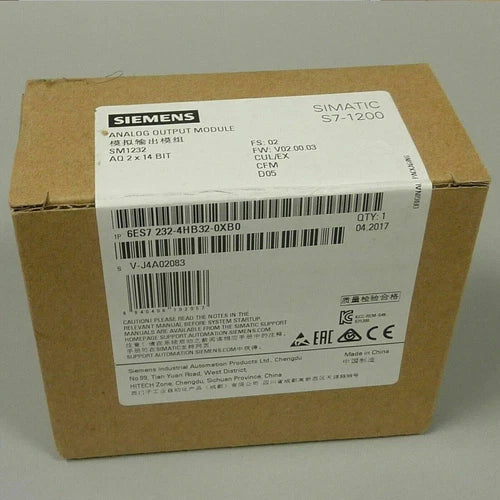 New Siemens 6ES7232-4HB32-0XB0 S7-1200 Analog Output SM 1232 6ES7 232-4HB32-0XB0