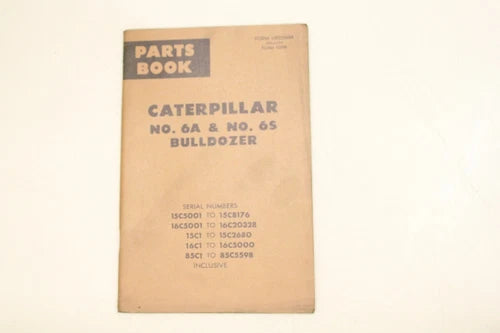 1968 Catepillar 6A & 6S Bulldozer Manual UE033684