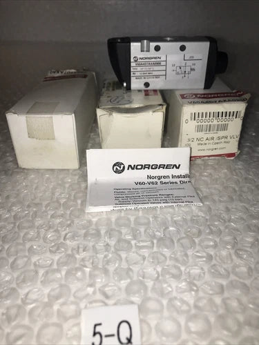 ** New (Lot of 3) Norgren V60A4D7AXA0900 Solenoid Valves 3/2NC AIR/SPR VLV #