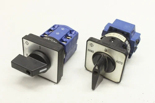 2x KRAUS &amp; NAIMER CG8 0-1 CG10 HAND-0-AUTO Nockenschalter Schl¨¹sselschalter