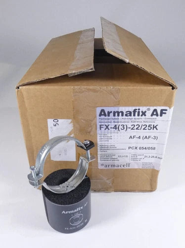 12x Armacell Armafix AF FX-4(3)-22/25K Rohrschelle f¨¹r Rohr ? 21,3-25,4mm | OVP