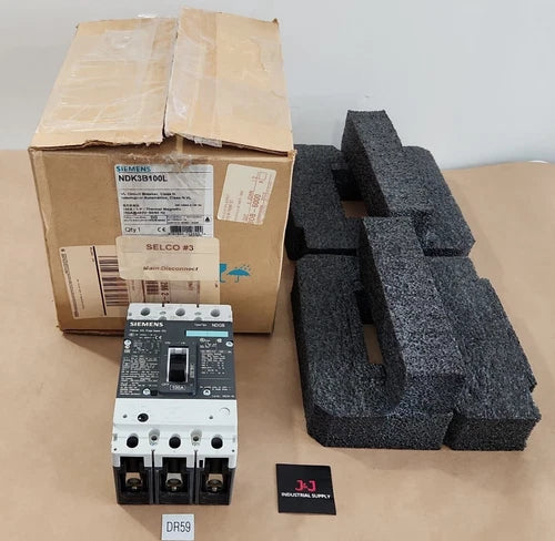 *NEW IN BOX* Siemens NDK3B100L VL Circuit Breaker 100A Class NDGB + Warranty!