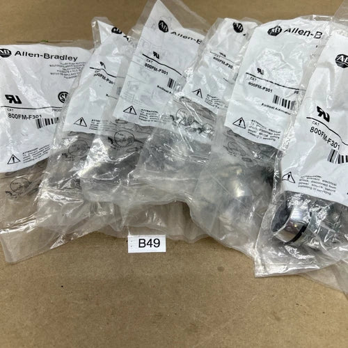 (6) ALLEN BRADLEY 800-FM-F301 (ALL SEALED IN FACTORY PACKAGING)