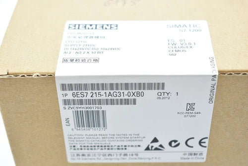 New Siemens 6ES7215-1AG31-0XB0 6ES7 215-1AG31-0XB0 Central Processor CPU Module