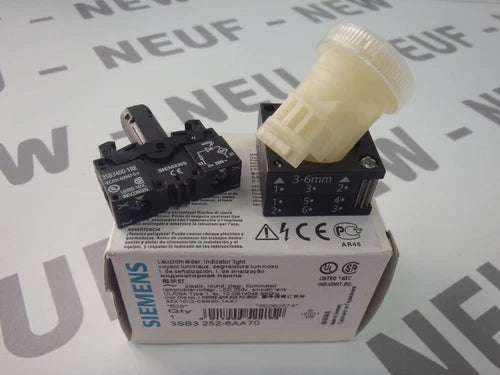 3SB32526AA70 - SIEMENS - 3SB3 252-6AA70 / Warning Light Clear New