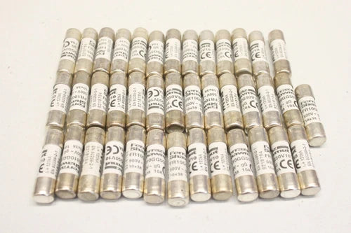 40x FERRAZ SHAWMUT FR10GG50V10 500V 10x38 10A Sicherung 保险丝