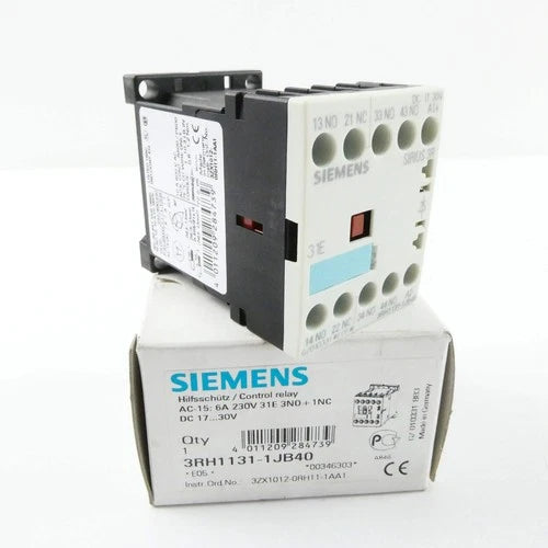 SIEMENS 3RH1131-1JB40 (DC17...30V) AUXILIARY CONTACTOR *E05*