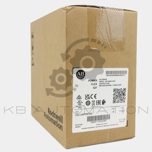 25C-D4P0N104 Inversor PowerFlex 527, 380-480VAC Eingang, 4,0A, 1,5kW (2PS) Au...