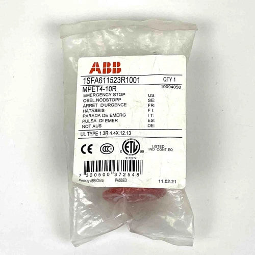 ABB MPET4-10R NOT-Aus-Schalter Emergency Stop 1SFA611523R1001, OVP