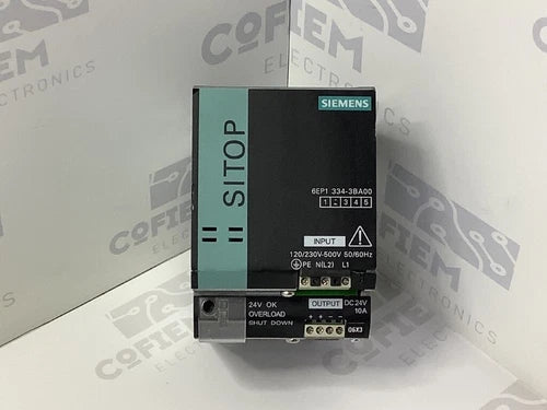 6EP13343BA00 - SIEMENS - 6EP1334-3BA00 Alim.  stabilized 10A REFURBISHED