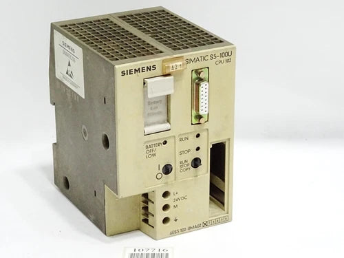 Siemens S5-100U CPU102 6ES5102-8MA02 6ES5 102-8MA02