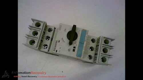 SIEMENS 3RV1721-1ED10 3 POLE CIRCUIT BREAKER #153503