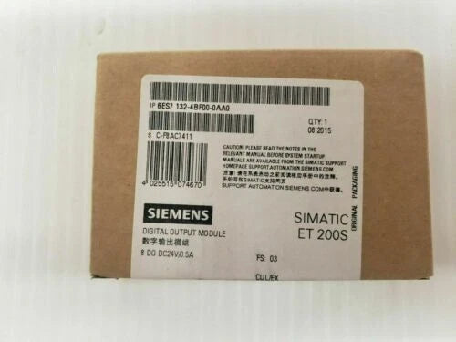 New Siemens 6ES7132-4BF00-0AA0 Electronics module for ET200S 6ES7 132-4BF00-0AA0