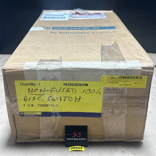 NEW OPEN BOX- Schneider / Square D HU363DSVW 100A Heavy Duty Safety Switch ????