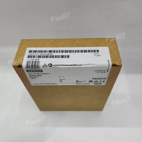 New Siemens 6ES7331-7NF10-0AB0 S7-300 Analog Input SM 331 6ES7 331-7NF10-0AB0